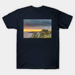 WWII Bunker Landscape at Sunset, France T-Shirt